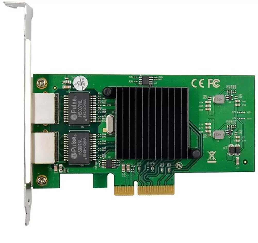 BOXNUBE Dual Port Gigabit LAN Ethernet Network Interface NIC Card Adapter PCI-E 1000 Mbps Support for Windows7, 8, 10, Linux BOXNUBE Dual Port Gigabit LAN Ethernet Network Interface NIC Card Adapter PCI-E 1000 Mbps Support for Windows7, 8, 10, Linux